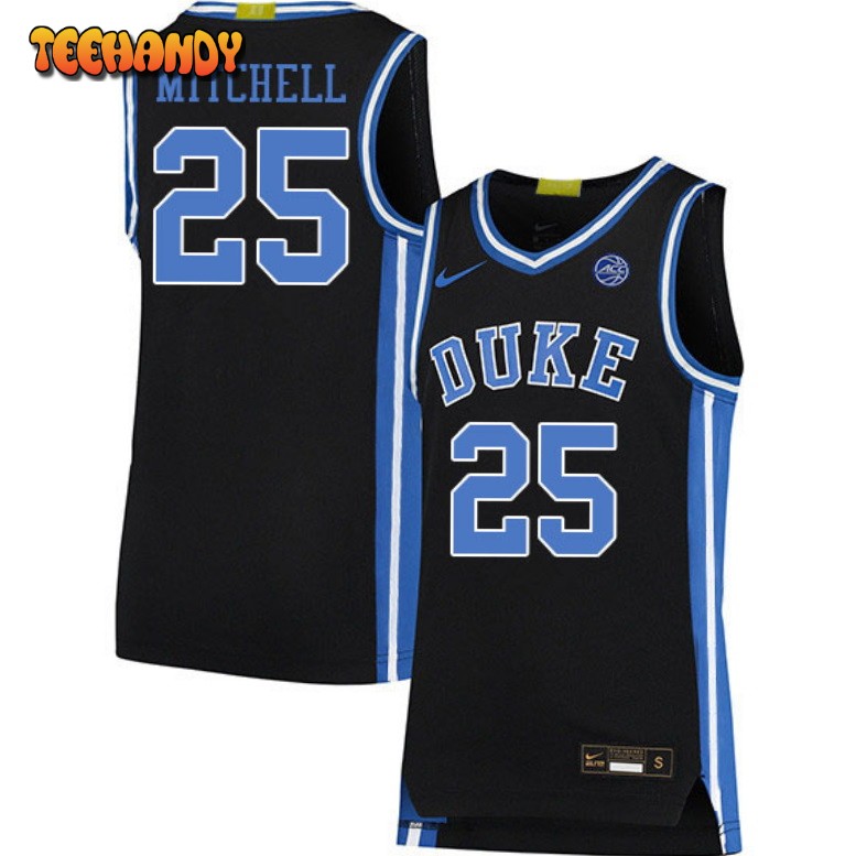 Duke Blue Devils Mark Mitchell 2023 Black College Basketball Jersey