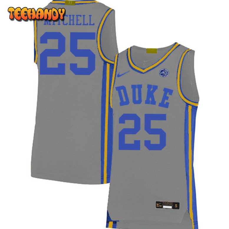 Duke Blue Devils Mark Mitchell 2023 Gray College Basketball Jersey