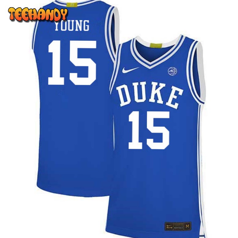 Duke Blue Devils Ryan Young 2023 Blue College Basketball Jersey