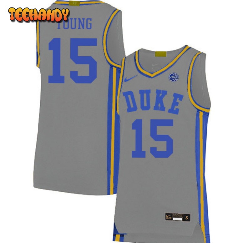 Duke Blue Devils Ryan Young 2023 Gray College Basketball Jersey