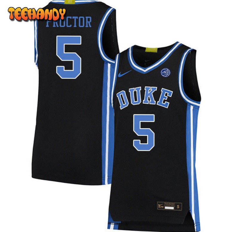 Duke Blue Devils Tyrese Proctor 2023 Black College Basketball Jersey