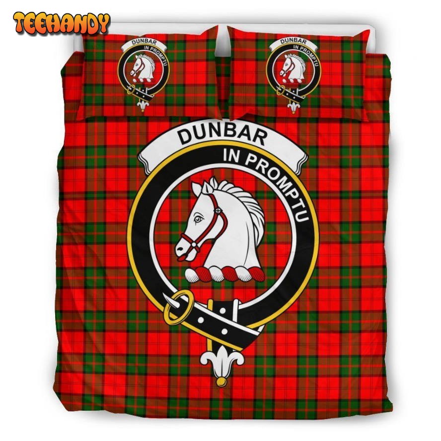 Dunbar Clan Badge Tartan Cotton Spread Comforter Duvet Cover Bedding Sets