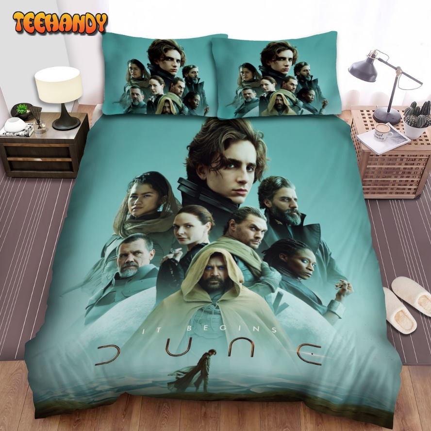 Dune Movie Poster 2 Bed Sheets Spread Comforter Duvet Cover Bedding Sets