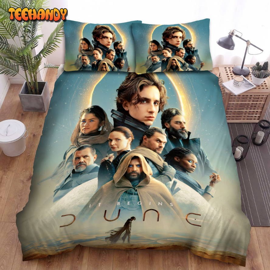 Dune Movie Poster 8 Spread Comforter Duvet Cover Bedding Sets