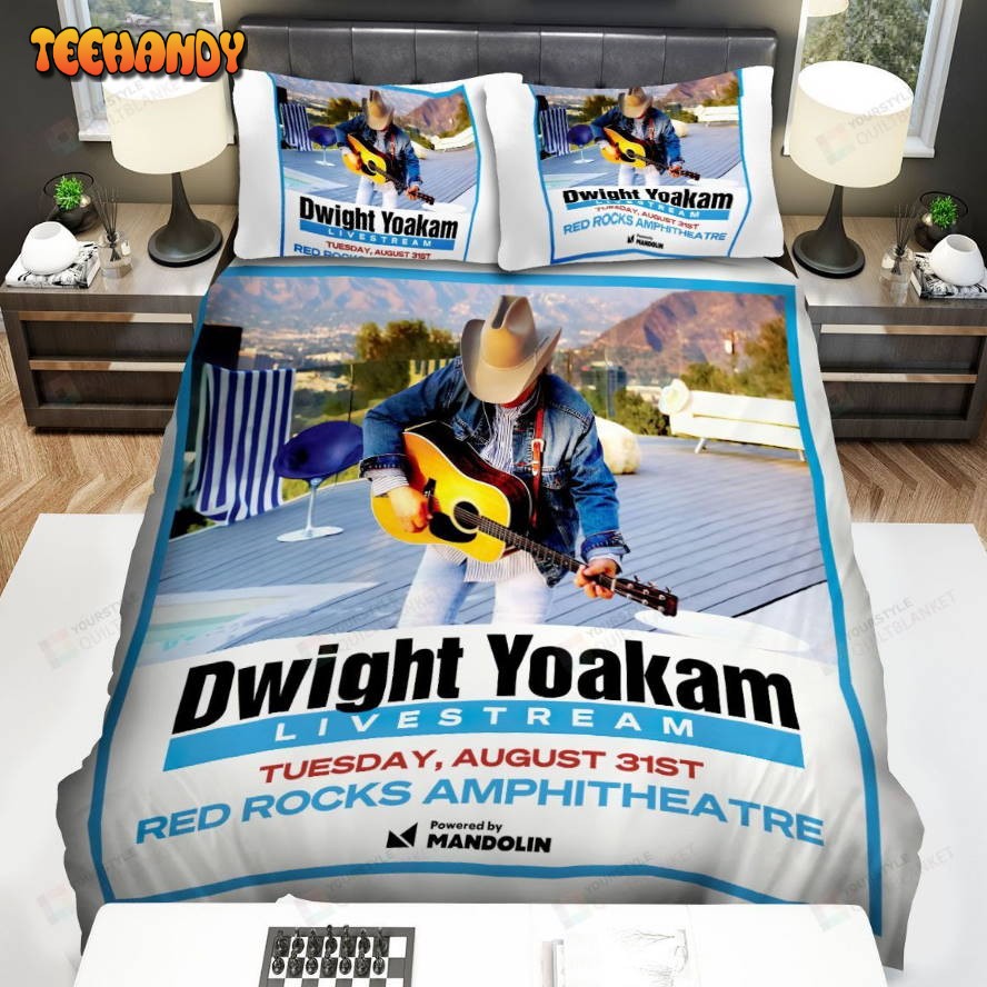 Dwight Yoakam Poster Bed Sheets Spread Comforter Duvet Cover Bedding Sets