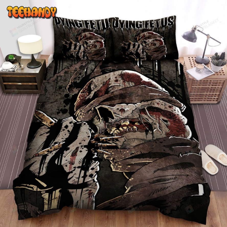 Dying Fetus Band Death Art Spread Comforter Duvet Cover Bedding Sets