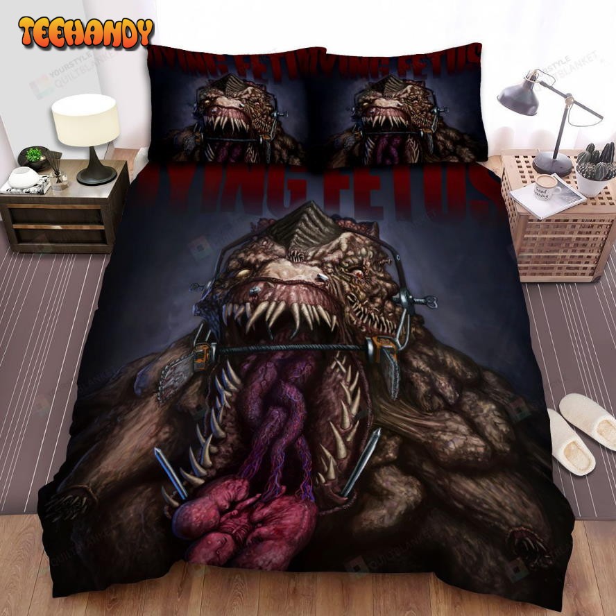 Dying Fetus Band Demons Art Spread Comforter Duvet Cover Bedding Sets