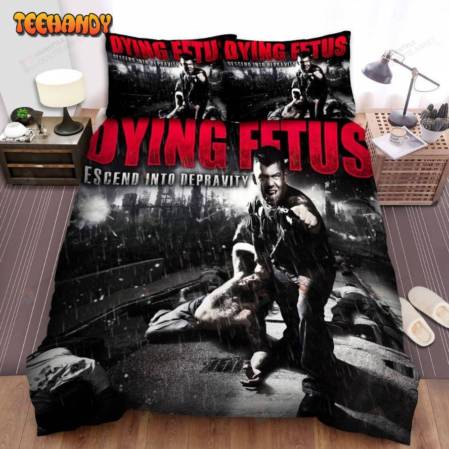 Dying Fetus Band Descend Into Depravity Album Cover Bedding Sets