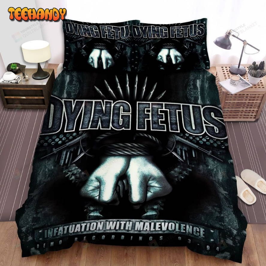 Dying Fetus Band Infatuation With Malevolence Album Cover Bedding Sets