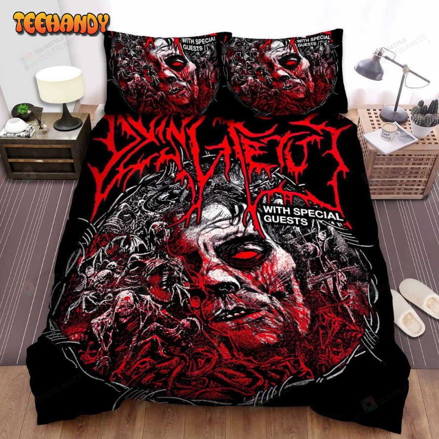 Dying Fetus Band Red Evils Art Spread Comforter Duvet Cover Bedding Sets