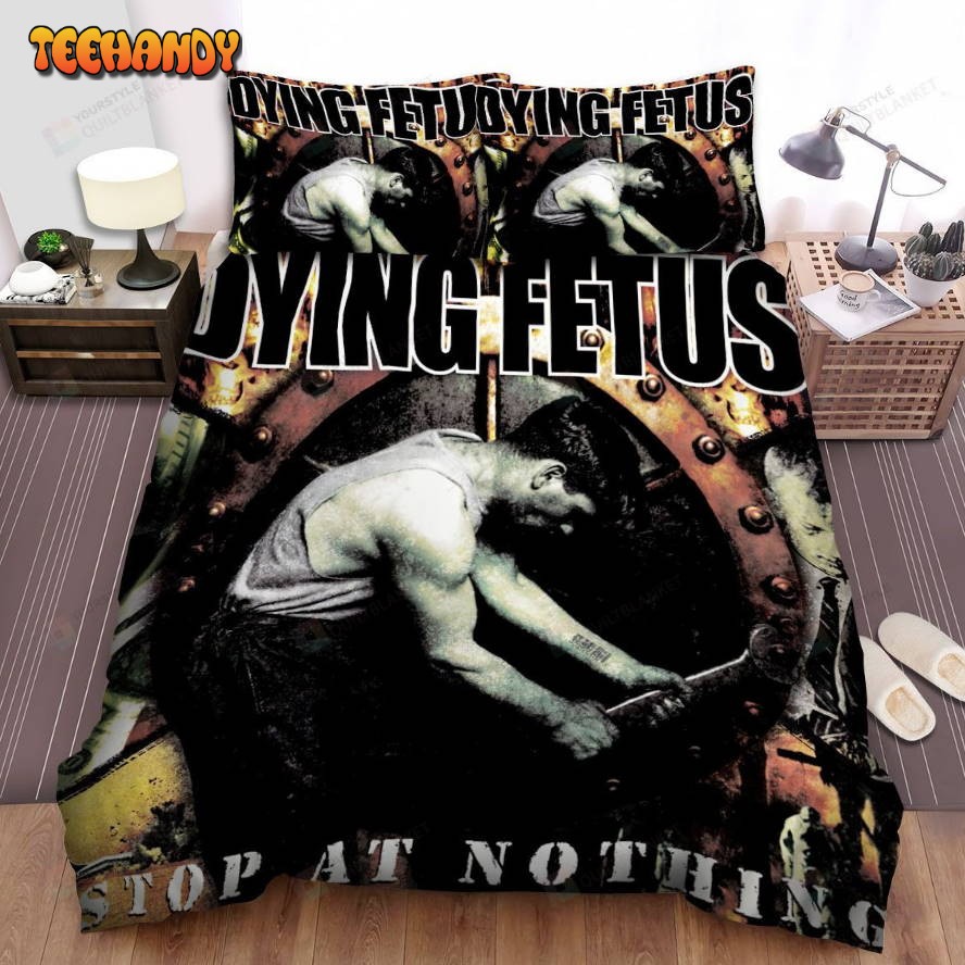 Dying Fetus Band Stop At Nothing Album Cover Comforter Bedding Sets