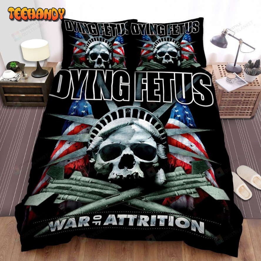 Dying Fetus Band War Of Attrition Album Cover Spread Comforter Bedding Sets