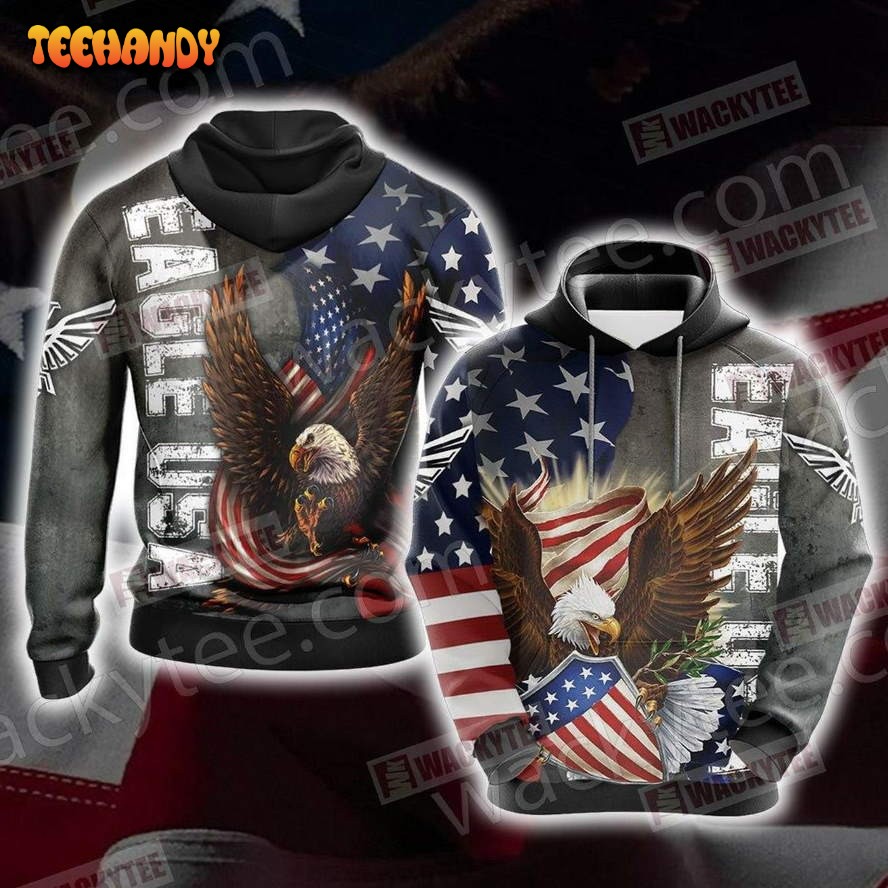 Eagle Usa Unisex 3D Hoodie All Over Print Hoodie