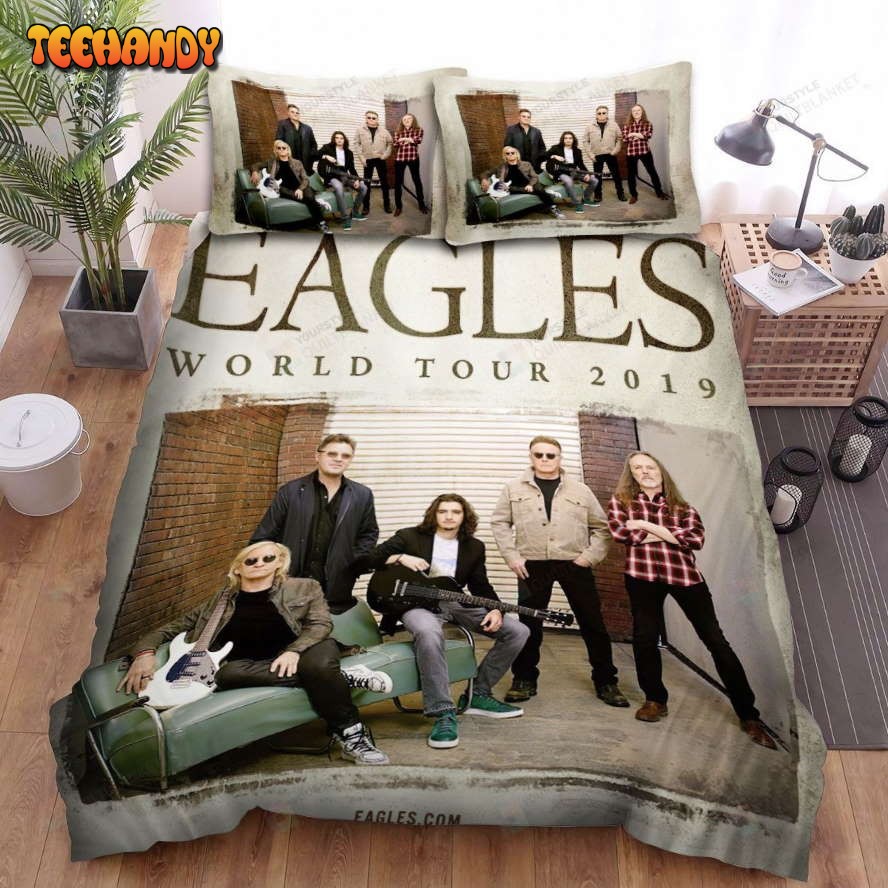 Eagles 2019 World Tour Poster Spread Comforter Duvet Cover Bedding Sets