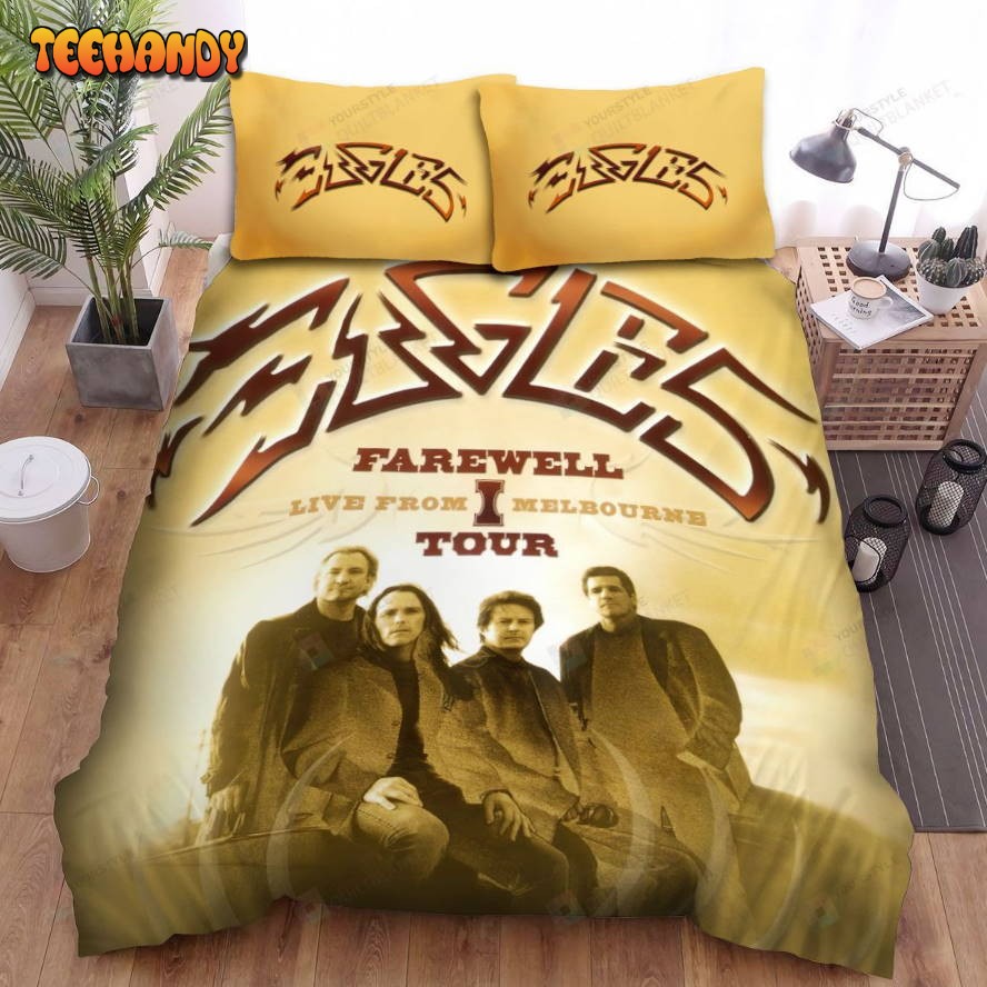 Eagles Farewell Tour Vintage Poster Spread Comforter Bedding Sets