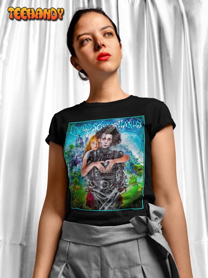 Edward Scissor Hands Soft T-Shirt, Edward Scissor Hands Movie Poster T Shirt