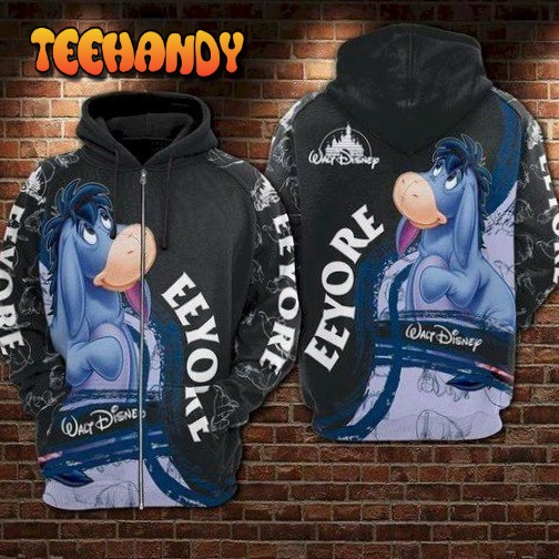 Eeyore 3D Hoodie All Over Printed Hoodie