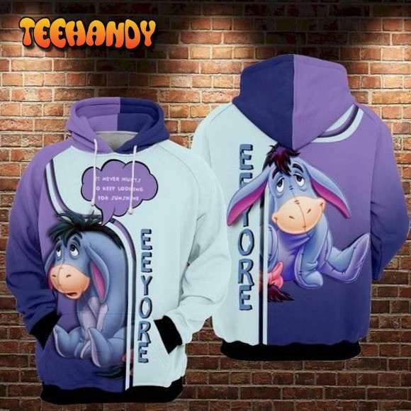 Eeyore 3D Hoodie For Men For Women All Over Printed Hoodie