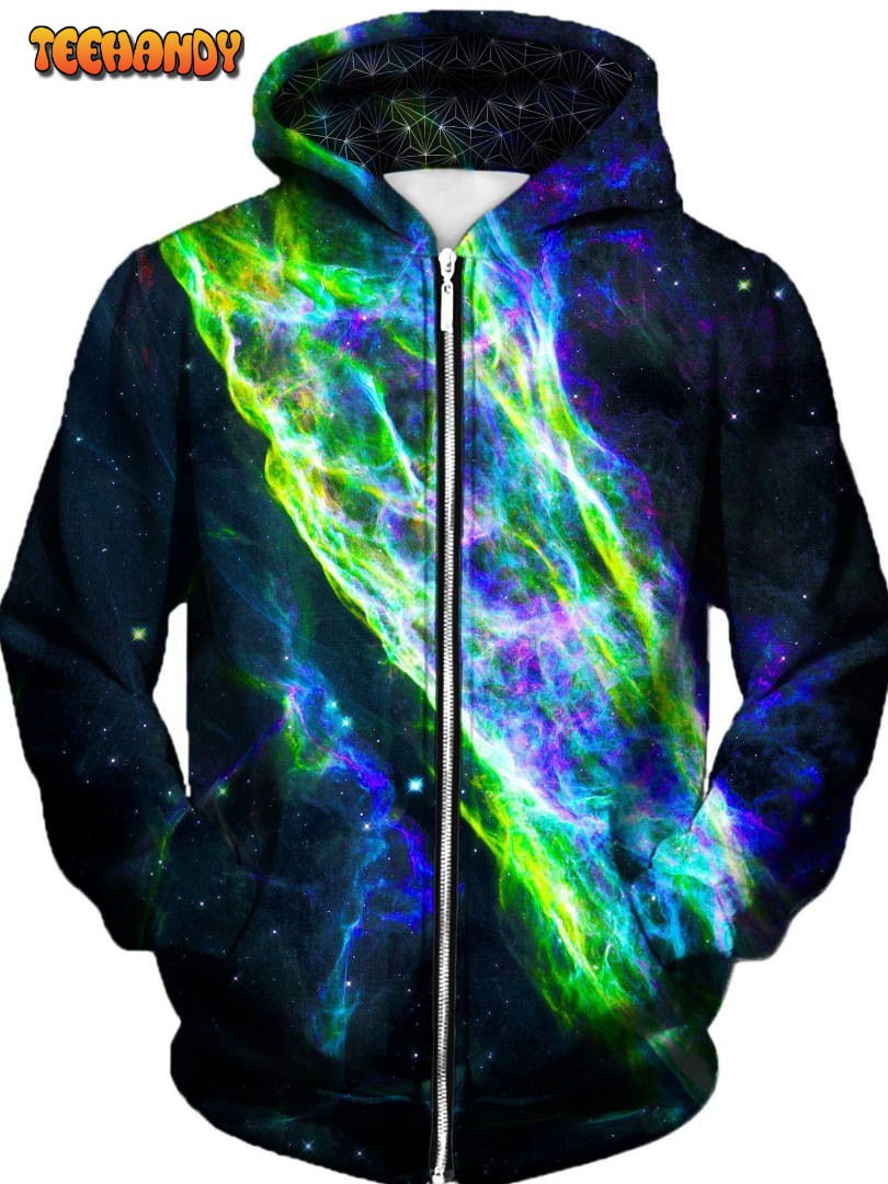 Electric Wave Unisex Zip-Up 3D Hoodie For Men Women Hoodie