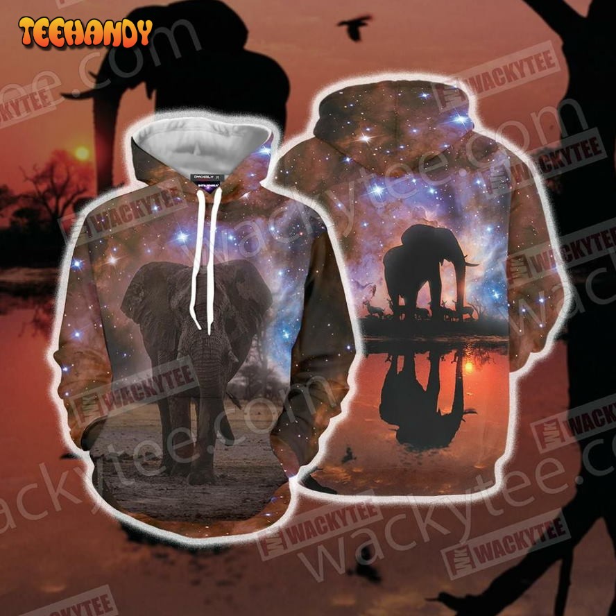 Elephant 3D Hoodie All Over Print Hoodie