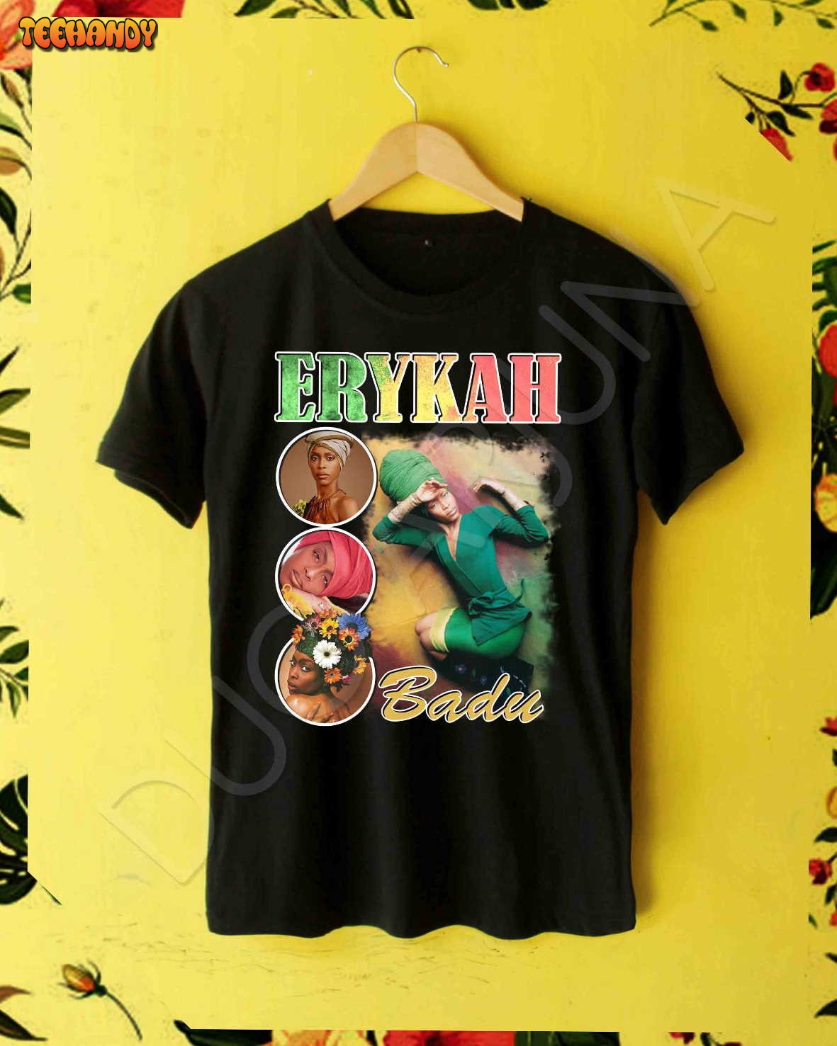 Erykah badu 90’s t-shirt rare Gift Erykah badu T Shirt unisex