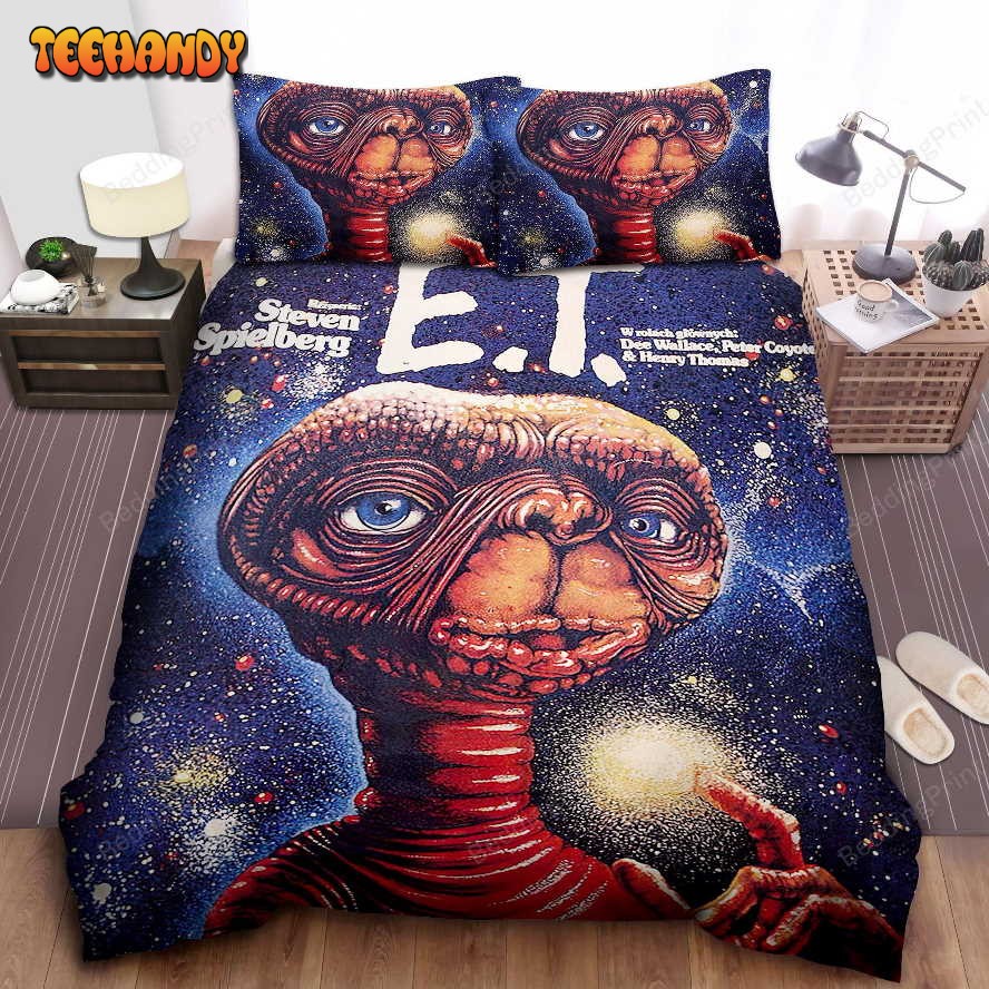 E.T. The Extra-Terrestrial Vintage Artwork Bed Sheets Duvet Cover Bedding Sets