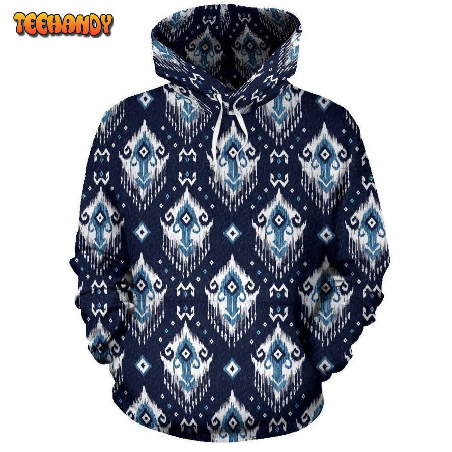 Ethnic Ornament Print Pattern Pullover 3D Hoodie For Men Women