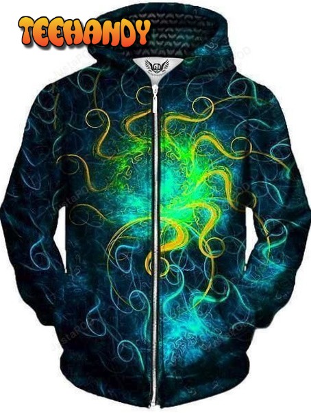 Euphoric Space Unisex Zip-Up 3D Hoodie For Men Women