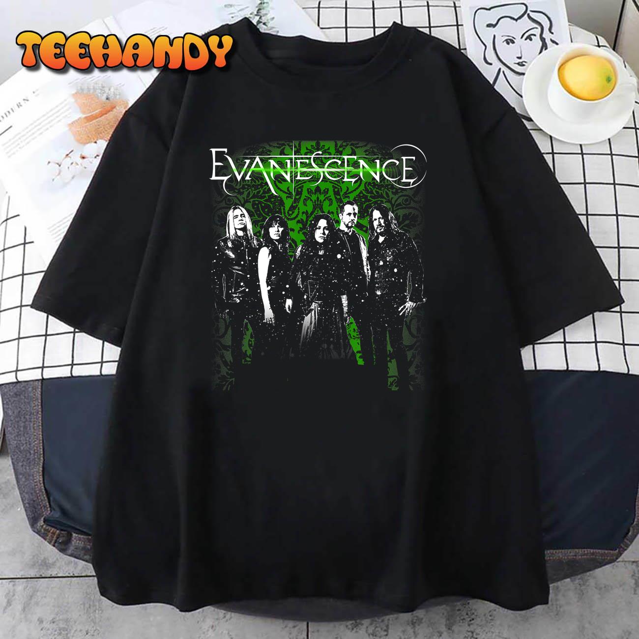 Evanescence – Band Photo Green T-Shirt