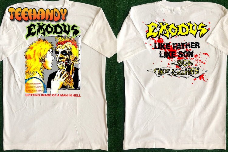 Exodus Spitting Image Of A Man In Hell Tour 1989 T-Shirt