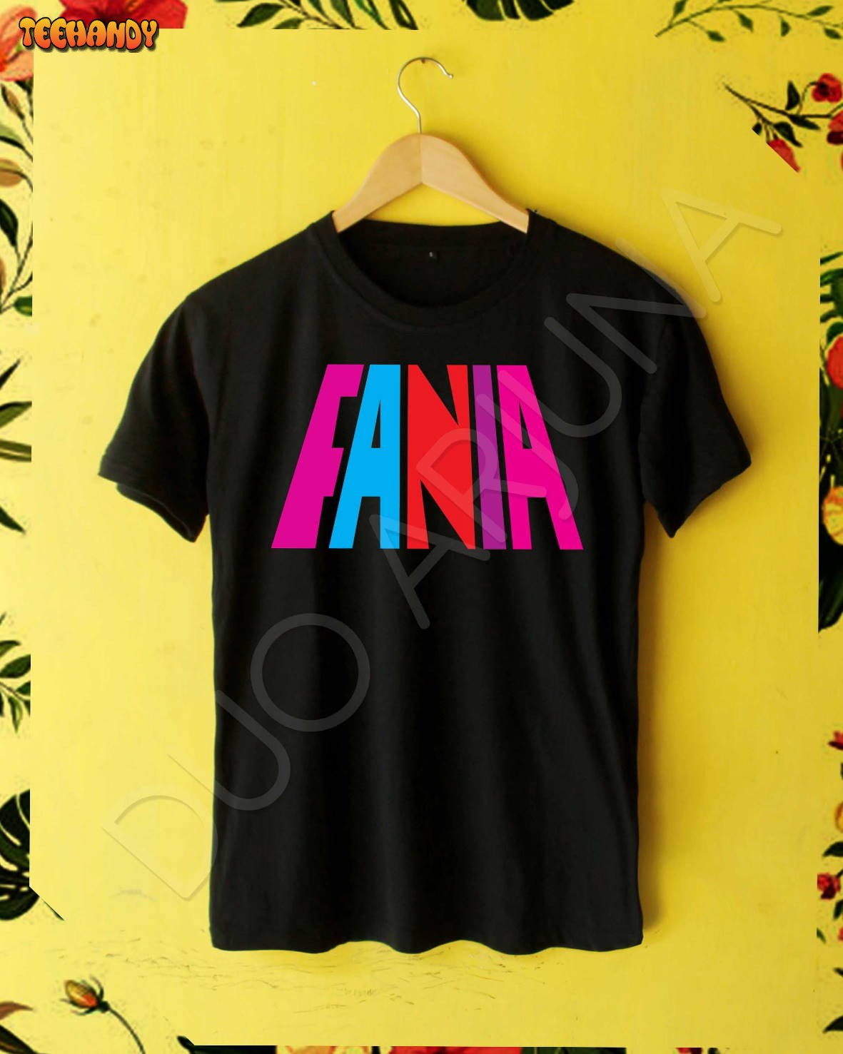 FANIA Logo Men’s Black T-shirt