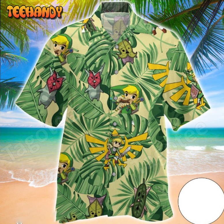 Flora Of Hyrule Hawaii Shirt, Zelda Korok birthday Hawaian shirt