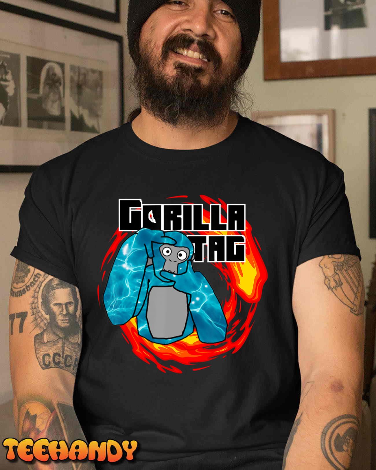 For kids Gorilla Tag shoot fire T-Shirt