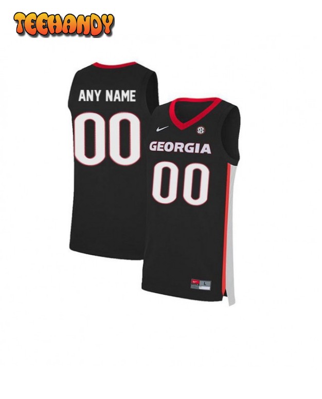 Georgia Bulldogs Custom Black College Basketball Jersey