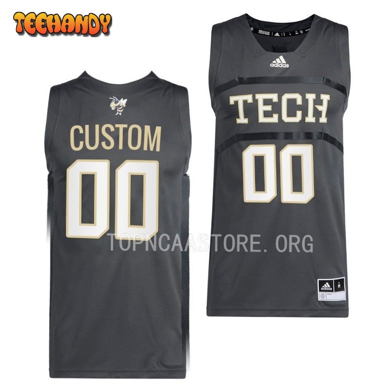 Georgia Tech Yellow Jackets Custom 2023 Gray College Basketball Jersey