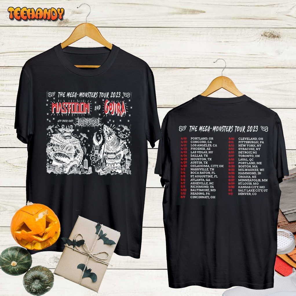 Gojira and Mastodon The Mega-Monsters Tour 2023 Vintage Shirt