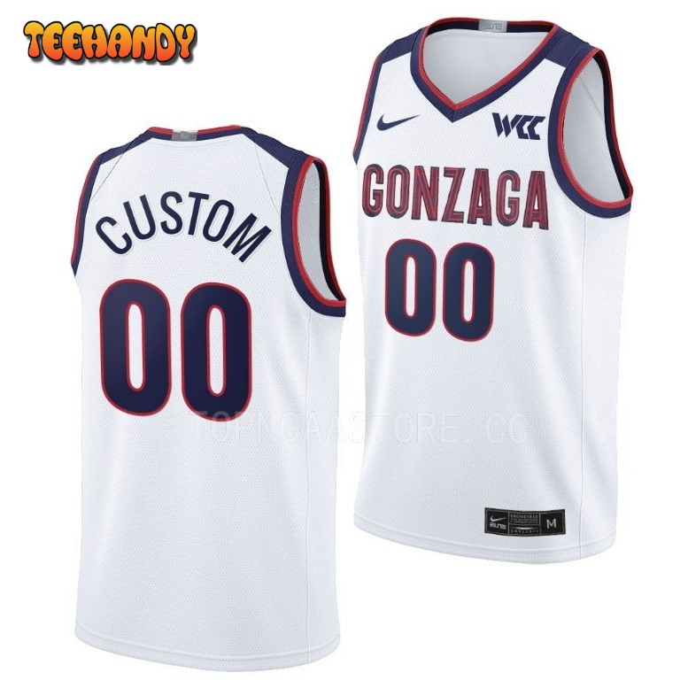 Gonzaga Bulldogs Custom 2023 White College Basketball Jersey