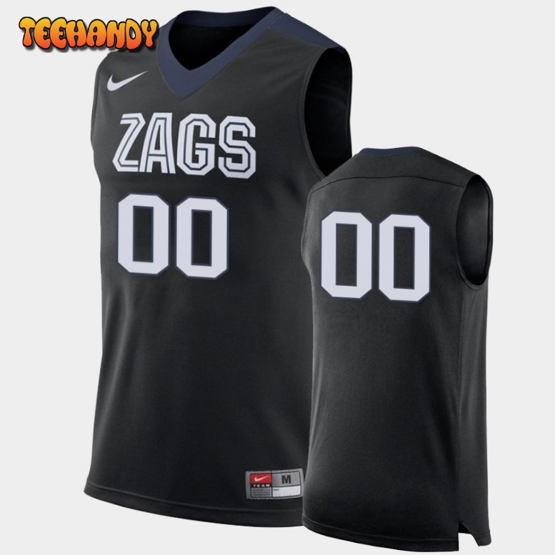 Gonzaga Bulldogs Custom Black Replica College Basketball Jersey