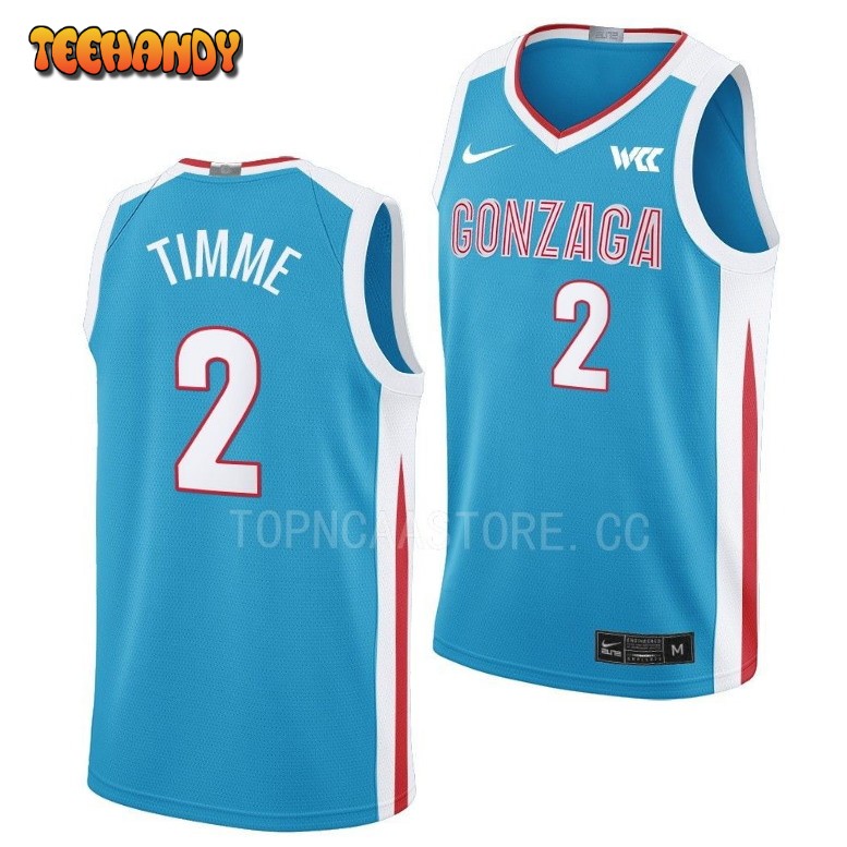 Gonzaga Bulldogs Drew Timme 2023 Blue N7 College Basketball Jersey