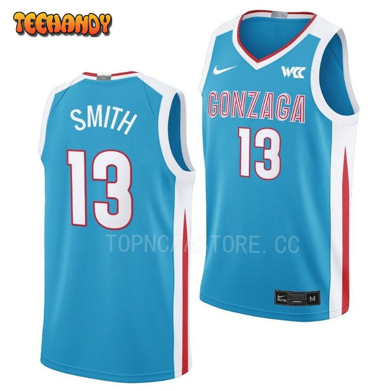 Gonzaga Bulldogs Malachi Smith 2023 Blue N7 College Basketball Jersey