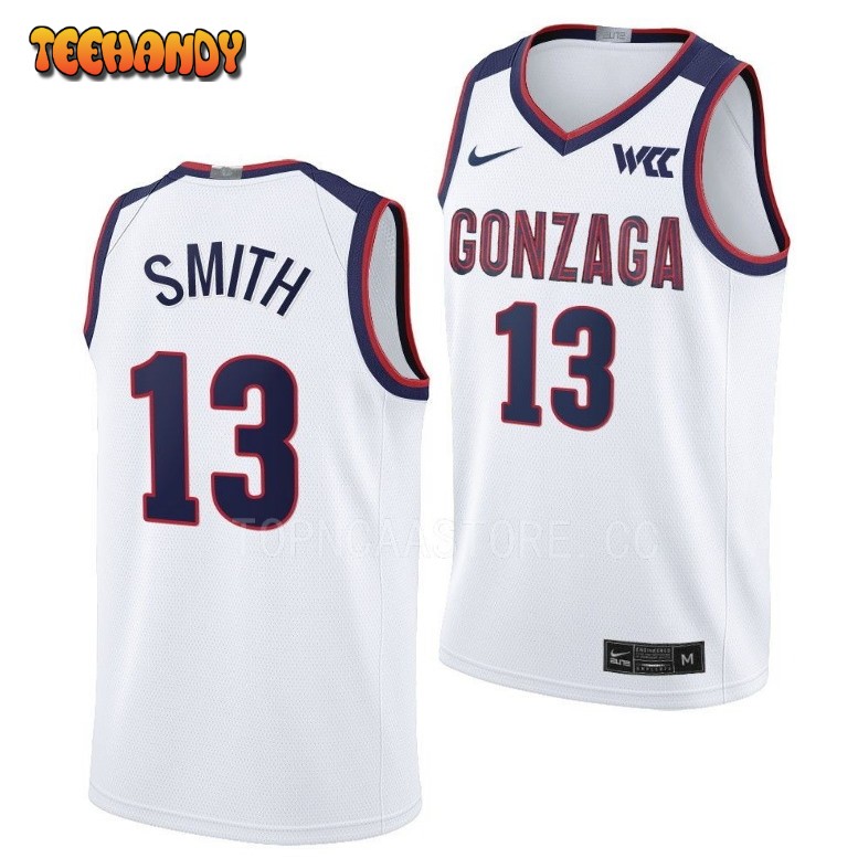 Gonzaga Bulldogs Malachi Smith 2023 White College Basketball Jersey