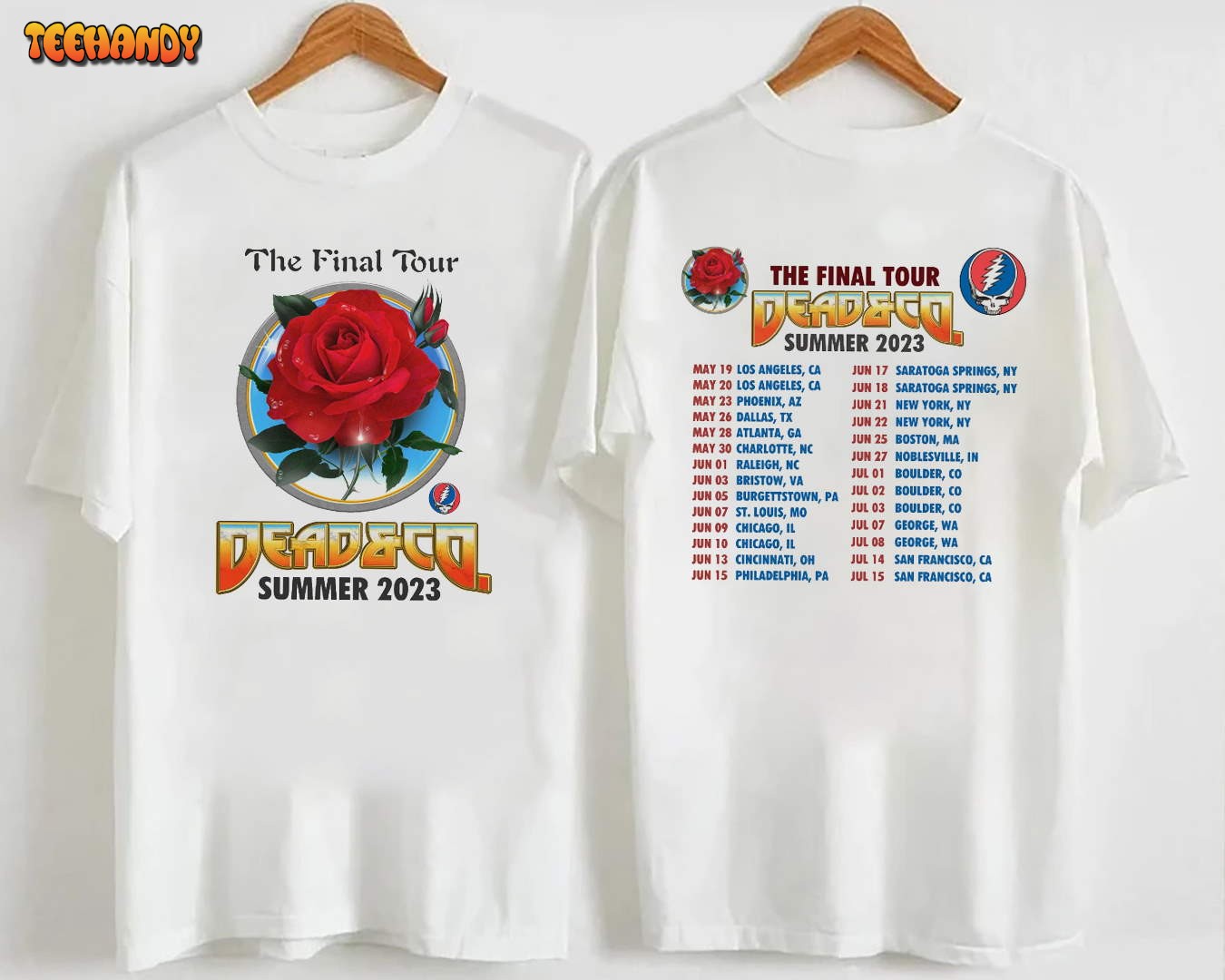 Graphic Dead and Company The Final 2023 Summer Tour T-Shirt