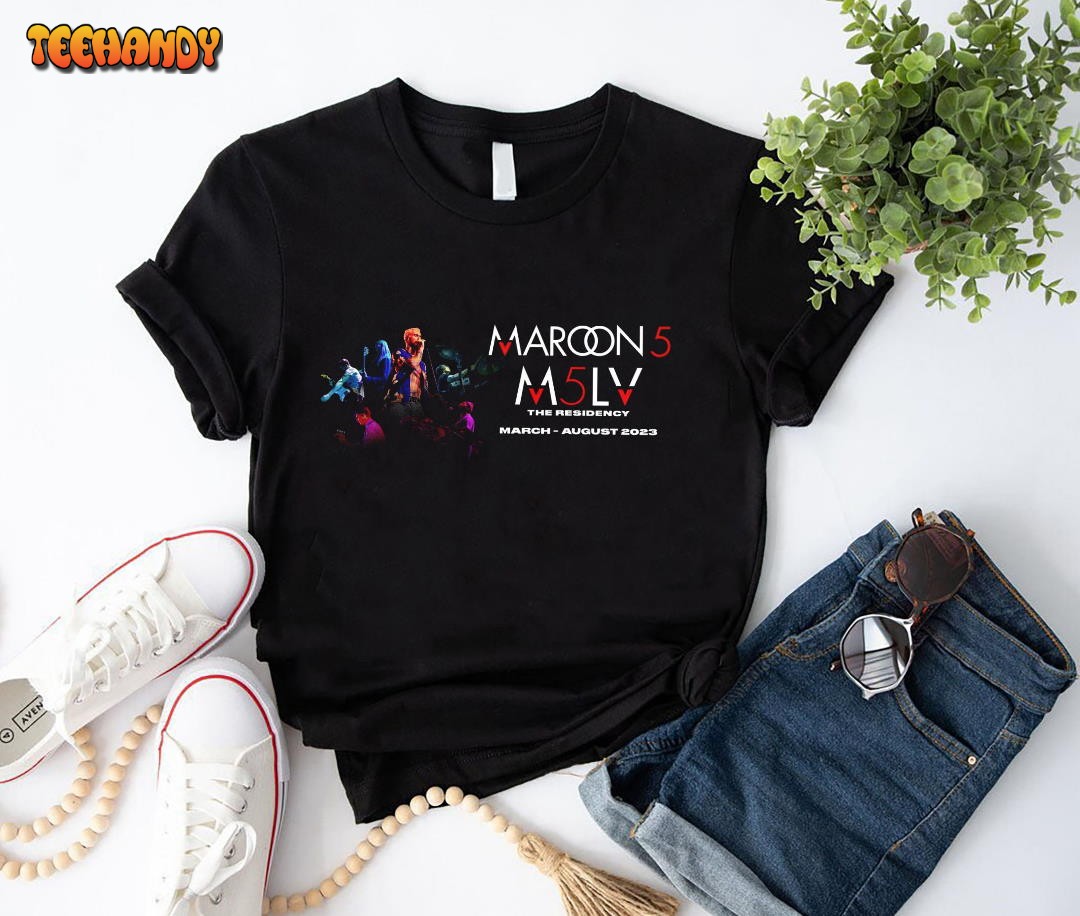 Graphic Maroon 5 Shirt Fan Gifts, Maroon 5 Merch World Tour 2023 Shirt