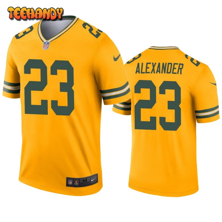 Green Bay Packers Jaire Alexander Gold Inverted Limited Jersey