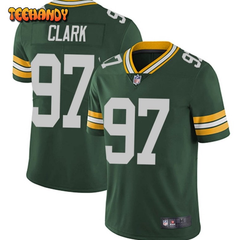 Packers #97 Kenny Clark Nike Home Game Jersey XL Fir Green