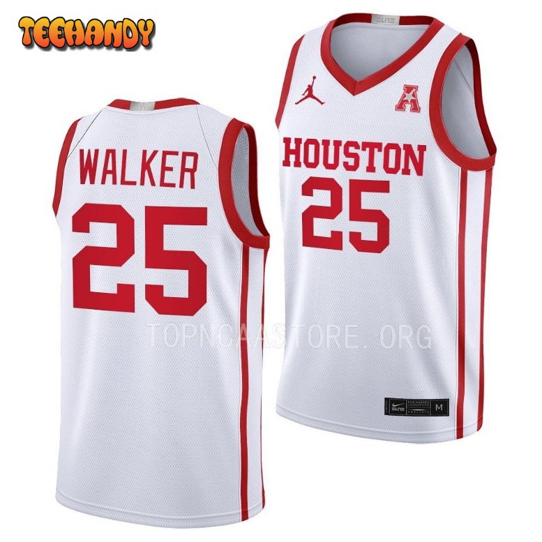 Houston Cougars Jarace Walker 2023 White Home College Basketball Jersey