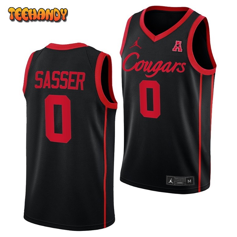 Houston Cougars Marcus Sasser 2023 Black College Basketball Jersey