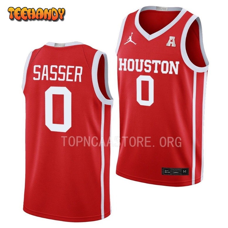 Houston Cougars Marcus Sasser 2023 Scarlet Away College Basketball Jersey