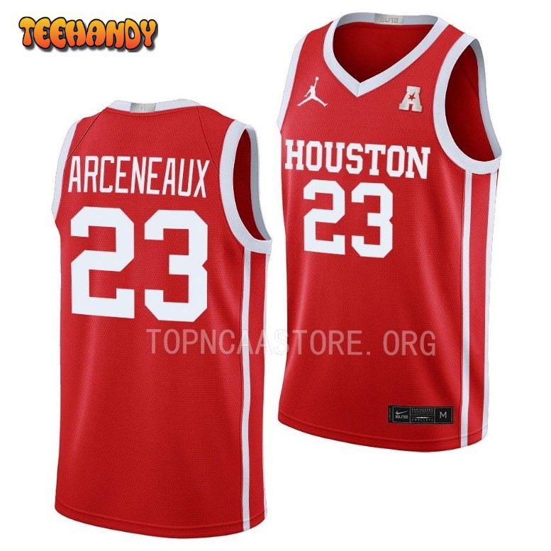 Houston Cougars Terrance Arceneaux 2023 Scarlet College Basketball Jersey