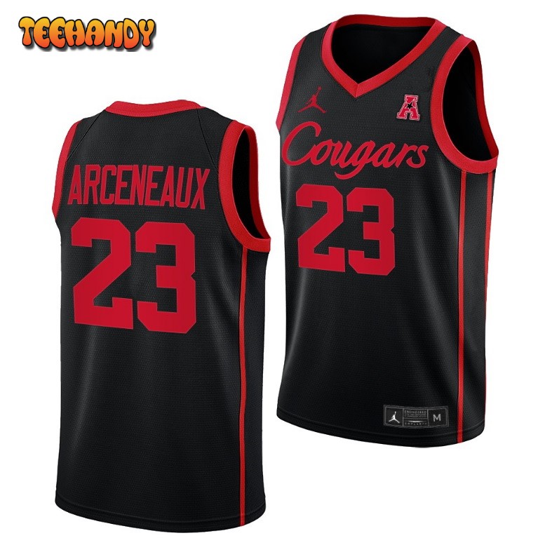 Houston Cougars Terrance Arceneaux Black Alternate College Basketball Jersey